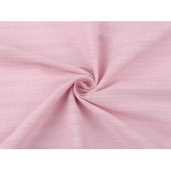 Tessuto di cotone / tela, con effetto pizzo - Luce rosa vintage (1 Metro)