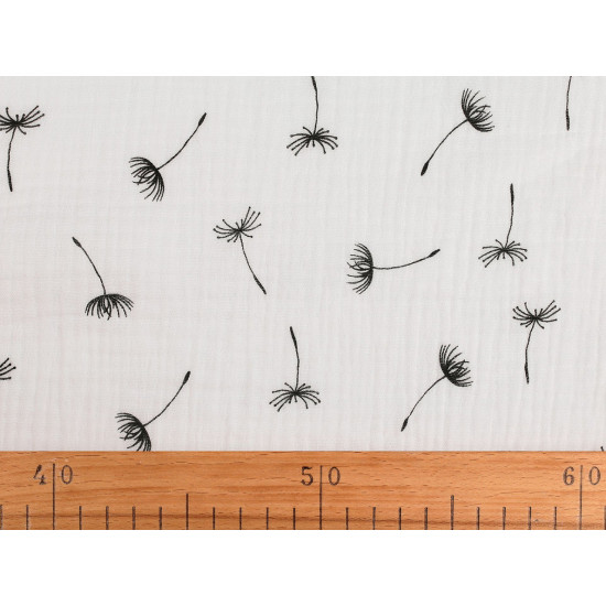 Mušelín / podwójna gaza dmuchawce - Off white (1 Metr) Mušelín / podwójna gaza dmuchawce - Off white (1 Metr)