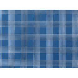 Kodura 600d z powłoką pvc kratka - Niebieski (1 Metr)
