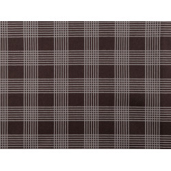 Kodura 600d z powłoką pvc kratka - Brązowy (1 Metr)