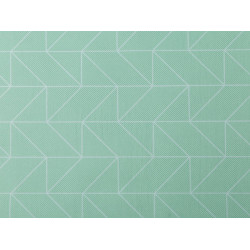 Kodura 600d z powłoką pvc geometryczny wzór - Miętowy (1 Metr)