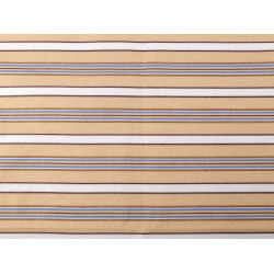 Kodura 600d z powłoką pvc paski - Kremowy (1 Metr)
