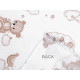 Cotton flannel fabric, teddy bear - Lightbeige (1 Meter)