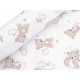 Cotton flannel fabric, teddy bear - Lightbeige (1 Meter)