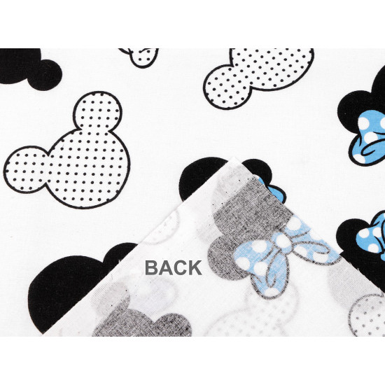 Cotton fabric / canvas - mickey / minnie mouse - White (10 Meters) Cotton fabric / canvas - mickey / minnie mouse - White (10 Meters)