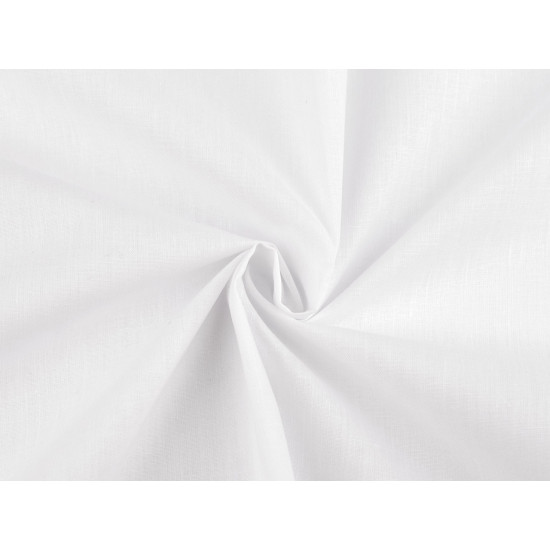 Cotton fabric / canvas, plain color, width 220 cm - White (1 Meter) Cotton fabric / canvas, plain color, width 220 cm - White (1 Meter)