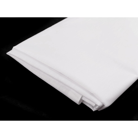 Cotton fabric / canvas, plain color, width 220 cm - White (1 Meter) Cotton fabric / canvas, plain color, width 220 cm - White (1 Meter)