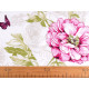 Cotton fabric / canvas flowers - White (1 Meter)