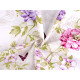 Cotton fabric / canvas flowers - White (1 Meter)