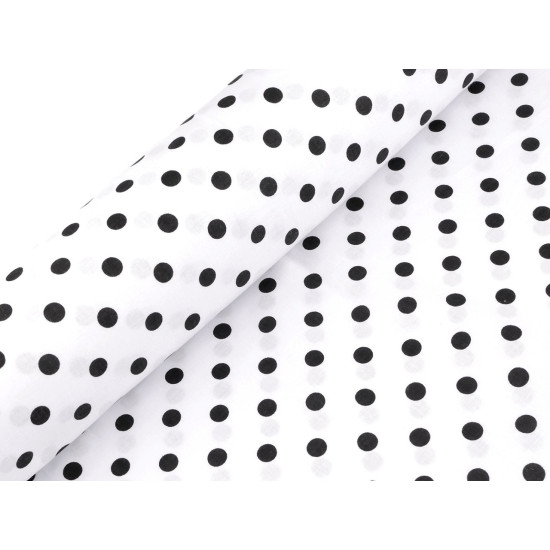 Cotton fabric / canvas, polka dots - Violet (10 Meters)