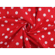 Cotton fabric / canvas, polka dots - Violet (10 Meters)
