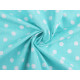 Cotton fabric / canvas, polka dots - Violet (10 Meters)