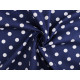 Cotton fabric / canvas, polka dots - Violet (10 Meters)