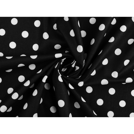 Cotton fabric / canvas, polka dots - Violet (10 Meters)