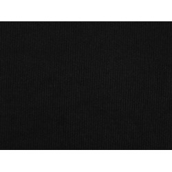 Maille de coton côtelée/tissu fin pour pulls - Noir (1 Mètre)
