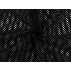 Clothing mesh knitted fabric - Black (1 Meter)