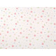 Cotton knit fabric, flowers, width 200 cm - Off white (1 Meter) Cotton knit fabric, flowers, width 200 cm - Off white (1 Meter)
