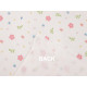 Cotton knit fabric, flowers, width 200 cm - Off white (1 Meter) Cotton knit fabric, flowers, width 200 cm - Off white (1 Meter)