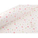 Cotton knit fabric, flowers, width 200 cm - Off white (1 Meter) Cotton knit fabric, flowers, width 200 cm - Off white (1 Meter)