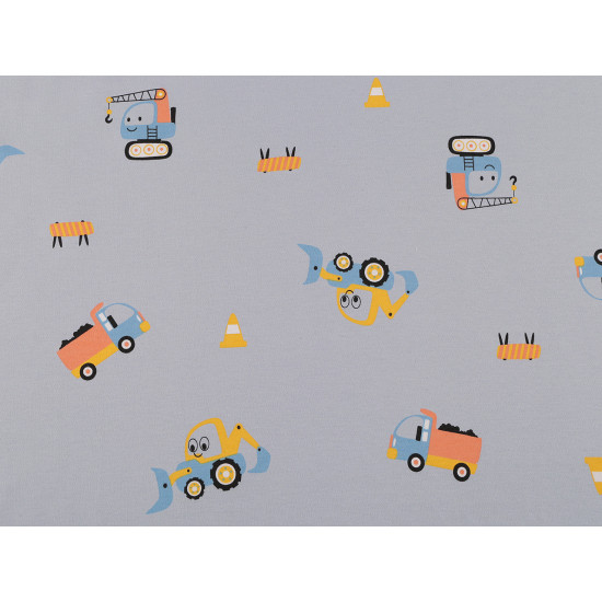 Cotton knit fabric, bagger, width 200 cm - Lightgrey (1 Meter) Cotton knit fabric, bagger, width 200 cm - Lightgrey (1 Meter)