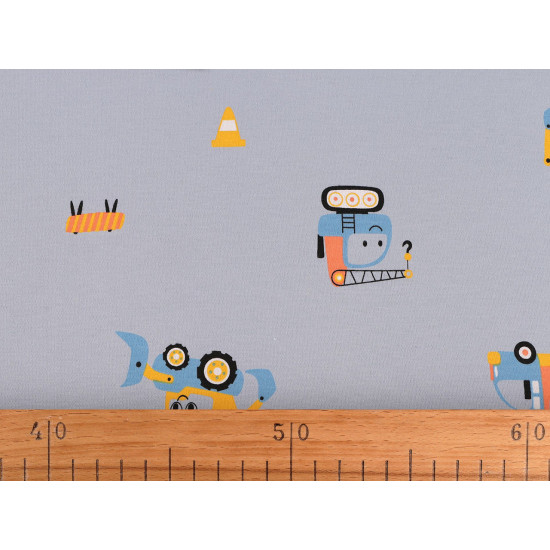 Cotton knit fabric, bagger, width 200 cm - Lightgrey (1 Meter) Cotton knit fabric, bagger, width 200 cm - Lightgrey (1 Meter)