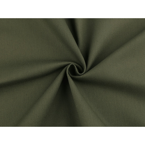 Coarse cotton fabric/canvas with twill weave - Green khaki (1 Meter) Coarse cotton fabric/canvas with twill weave - Green khaki (1 Meter)