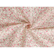 Cotton fabric / canvas small flowers - White (1 Meter)