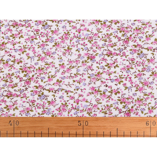Baumwollstoff mit kleinen blumen - Hellblau (1 Meter) Baumwollstoff mit kleinen blumen - Hellblau (1 Meter)