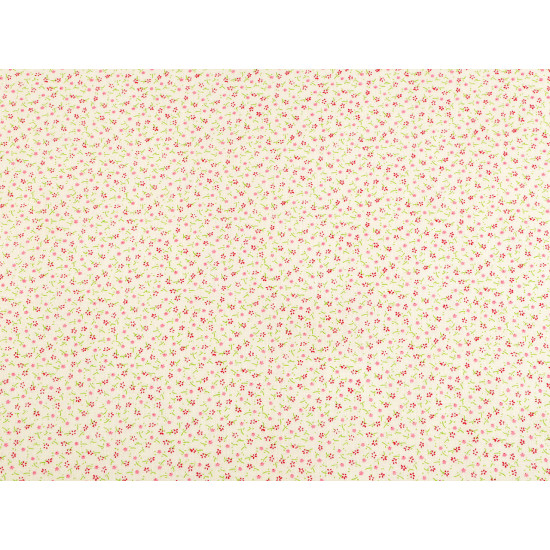 Cotton fabric / canvas with small flowers - Creamy light (1 Meter) Cotton fabric / canvas with small flowers - Creamy light (1 Meter)