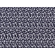 Cotton fabric / canvas, blue print, small flowers - Blue dark (1 Meter) Cotton fabric / canvas, blue print, small flowers - Blue dark (1 Meter)