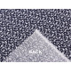 Cotton fabric / canvas, blue print, small flowers - Blue dark (1 Meter) Cotton fabric / canvas, blue print, small flowers - Blue dark (1 Meter)
