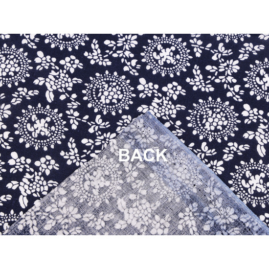 Cotton fabric / canvas, blueprint, plant - Blue dark (10 Meters) Cotton fabric / canvas, blueprint, plant - Blue dark (10 Meters)