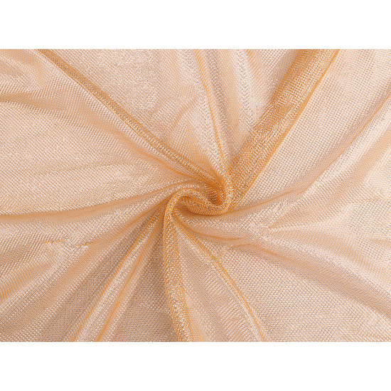 Decorative mesh elastic / mesh knit with shine - Black (1 Meter)
