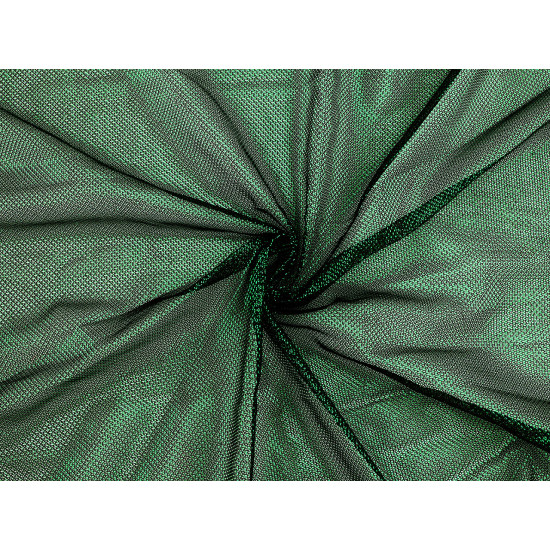 Decorative mesh elastic / mesh knit with shine - Black (1 Meter)