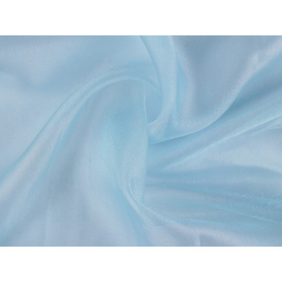 Organza dekoracyjna z połyskiem - Srebrny (10 Metry) Organza dekoracyjna z połyskiem - Srebrny (10 Metry)