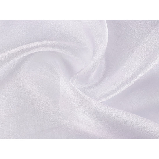 Organza dekoracyjna z połyskiem - Srebrny (10 Metry) Organza dekoracyjna z połyskiem - Srebrny (10 Metry)