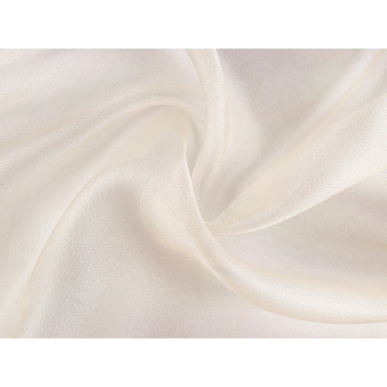 Organza dekoracyjna z połyskiem - Srebrny (10 Metry) Organza dekoracyjna z połyskiem - Srebrny (10 Metry)
