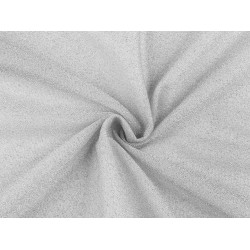 Maille douce avec lurex - Argent (1 Mètre)