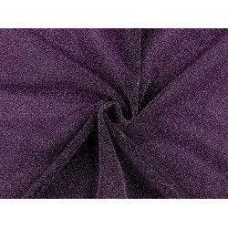 Maille douce avec lurex - Violet (1 Mètre)