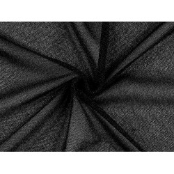 Maille douce avec lurex - Noir (1 Mètre)