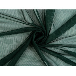 Mousseline tricotée épaisse - Vert foncé (1 Mètre)