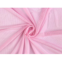 Mousseline tricotée épaisse - Rose clair (1 Mètre)