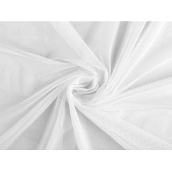 Mousseline tricotée épaisse - Blanc (1 Mètre)