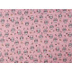 Reinforced crumpled polyester fabric, creased 3d effect, cats - Light pink (1 Meter) Reinforced crumpled polyester fabric, creased 3d effect, cats - Light pink (1 Meter)