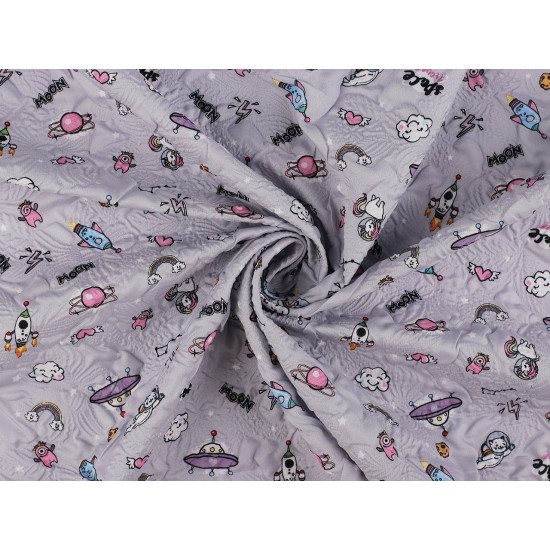 Reinforced crumpled polyester fabric, creased 3d effect, universe - Lightgrey (1 Meter) Reinforced crumpled polyester fabric, creased 3d effect, universe - Lightgrey (1 Meter)