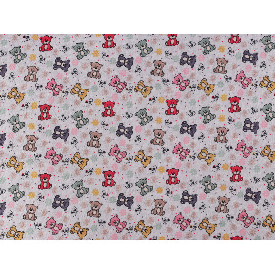 Reinforced crumpled polyester fabric, creased 3d effect, teddy bear - Very light grey (1 Meter) Reinforced crumpled polyester fabric, creased 3d effect, teddy bear - Very light grey (1 Meter)