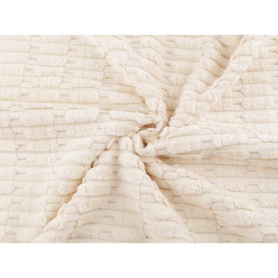 Decorative fabric with 3d plush structure - Creamy light (5 Meters) Decorative fabric with 3d plush structure - Creamy light (5 Meters)