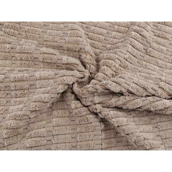 Decorative fabric with 3d plush structure - Creamy light (5 Meters) Decorative fabric with 3d plush structure - Creamy light (5 Meters)