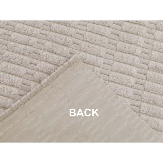 Decorative fabric with 3d plush structure - Creamy light (5 Meters) Decorative fabric with 3d plush structure - Creamy light (5 Meters)