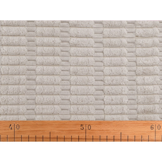 Decorative fabric with 3d plush structure - Creamy light (5 Meters) Decorative fabric with 3d plush structure - Creamy light (5 Meters)